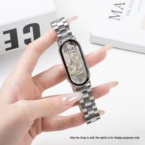Stainless Steel Magnetic Watch Strap for Xiaomi Smart Band 10/9/8 NFC - Women's Sports Edition with Versatile Magnetic Buckle For Xiaomi Smart Band 10/9/8 NFC beige