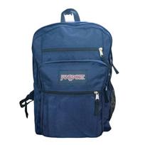 JanSport New Student Backpack Large Capacity Lightweight Travel Laptop Backpack Outdoor Durable Water-Resistant tamsiai mėlyna spalva