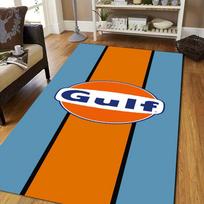 G gulfs s Racing Team flanelės spaudinio plotinis kilimas Neslystantis grindų kilimėlis svetainei, miegamajam, garažo įėjimui, vidaus namų dekoravimui 50cmx80cm