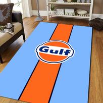 G gulfs s Racing Team flanelės spaudinio plotinis kilimas Neslystantis grindų kilimėlis svetainei, miegamajam, garažo įėjimui, vidaus namų dekoravimui 50cmx80cm