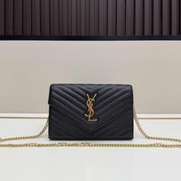 Nauja YSL Rankinė: Mini Dionysus ikrų karvės odos peties rankinė su grandinėle 22.5 x 14 x 4 CM black