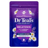 Dr. Teal's Pure Epsom Salt Melatonin with Bath Salts Chamomile & Lavender 1 pcs 1.36kg blue