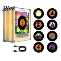 NFC magnetinė muzikinė dėžutė, vinilinės plokštelės grotuvas, šaldytuvo magnetas su 9 programuojamomis plokštelėmis, 128MB atmintis, be muzikos atminties, magnetas, LED naktinis apšvietimas, Rotatable