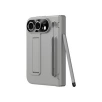 iPhone Ultra iPhone 18 Sulankstomas Laikiklis Telefono Dėklas Su S Pen Vyrio Apsauga Stiklinis Ekrano Apsauginė Plėvelė Atsparus Smūgiams Galinis Pilnas Dangtelis iPhone Ultra gray