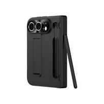 iPhone Ultra iPhone 18 Sulankstomas Laikiklis Telefono Dėklas Su S Pen Vyrio Apsauga Stiklinis Ekrano Apsauginė Plėvelė Atsparus Smūgiams Galinis Pilnas Dangtelis iPhone Ultra juoda