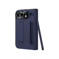 iPhone Ultra iPhone 18 Sulankstomas Laikiklis Telefono Dėklas Su S Pen Vyrio Apsauga Stiklinis Ekrano Apsauginė Plėvelė Atsparus Smūgiams Galinis Pilnas Dangtelis iPhone Ultra mėlyna