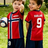 2026 Berniukų HAALAND Nr.9 Futbolo Marškinėlių Šortų Rinkinys Moterims Vyrams Norvegijos Futbolo Gerbėjams Marškinėlių Šortų Rinkinys Vaikams Sportinis Kostiumas 2 Dalių Rinkinys 120 black