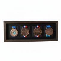 Medalių vitrina Sieninis arba pastatomas Atsparumo renginių dėklas Apsaugotas nuo dulkių skirtas 4 Medals kava