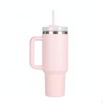 40 uncijų puodelis su rankena ir šiaudeliu išlaiko gėrimus šaltus valandas 40oz Light Pink_Gen 2 white