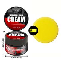 Car Scratch Remover & Interior Polish Restorer Wax – Long Lasting Protection, Durable Repair Paste for Tires, Dashboard & Trim 50g yellow
