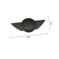 1 vnt. Mini 3D metalinis juodas Mini emblema Automobilio priekinės kapoto/galinės bagažinės ženklelis Mini cooper R56 R50 R58 R52 R53 R55f56 f55 Priedai