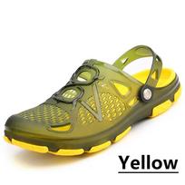 Nauji vyriški basutės vasarinės šlepetės Vyriškos lauko paplūdimio laisvalaikio batai sandalai vandens batai 38 yellow