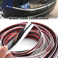 6M Universal Car Styling Chrome Window Mirror Grille Body Molding Decorative Strip Trim Cover Decoration Moulding 6mm 12mm 12mm