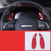 2pcs Aluminum Car Steering Wheel Paddle Shifter Extension Shift For Haval F7 F7X    2022 2023 raudona