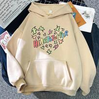 Heartstopper Hoody Moterims Harajuku Estetika Grafinis Meilė Charlie Spring Nick Nelson Hoodies Unisex Kawaii Megztiniai Palaidinės Unisex M beige