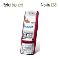 Atnaujintas originalus Nokia E65 mobilusis telefonas su 1 SIM kortele No charger balta