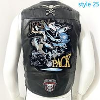 Liemenė Street Punk Vest Striukė Be rankovių Harley motociklo ženkleliu išsiuvinėta liemenė M gray