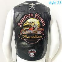 Liemenė Street Punk Vest Striukė Be rankovių Harley motociklo ženkleliu išsiuvinėta liemenė S gray