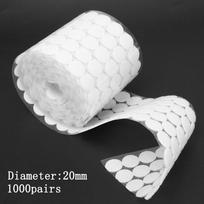 1000 porų lipnių tvirtinimo juostos taškų 10/15/20 mm diskas lipnus stiprūs klijai magiškas lipdukas apvalus tvirtinimas kabliukas ir kilpa juosta 1000 pairs