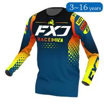 vaikas Motocross Jersey lenktynės Visureigis dviratis MX Enduro MOTO Motociklas berniukas mergaitė vaikas 5 6 7 8 9 10 11 12 13 14 15 16 M-Jersey-kid black