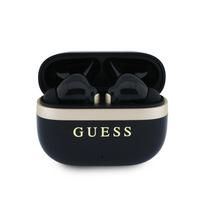 Guess Gold Line blizgaus paviršiaus TWS belaidės ausinės, juodos