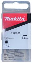 Atsuktuvų antgalių komplektas Makita P-06339, T15, 25 mm