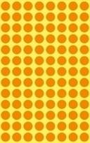 Lipdukai AVERY, apvalūs, Ø8mm, 416vnt, oranžinė