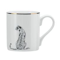 Puodelis Mikasa Cheetah, balta sp./juoda sp., 0.28 l