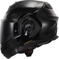 LS2 FF901 ADVANT X SOLID GLOSS BLACK modulinis šalmas XL