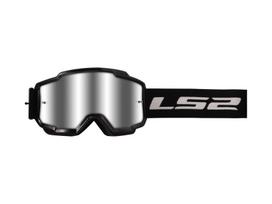 LS2 CHARGER Motokroso akiniai su iridium stikliuku (spalva: juoda)