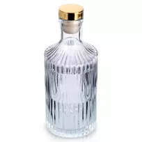 Stiklinė gertuvė su kamščiu, skaidri, 500 ml