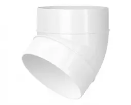 Alkūnė plast. d125mm kampas 45 222-45*