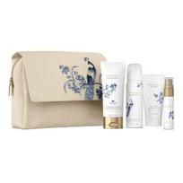 Rinkinys Rituals: Amsterdam Collection valomasis dušo putos 50 ml + Amsterdam Collection drėkinamasis kūno kremas 70 ml + Amsterdam Collection kūno purškiklis Tulip & Japanese Yuzu 20 ml + Amsterdam Collection šveičiamasis kūno šveitiklis, 70 g