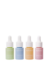Alpha-H veido serumų rinkinys – Vitamin C skaistinantis ir drėkinantis serumas 10 ml + Vitamin B drėkinantis raminantis ir apsauginis serumas 10 ml + Vitamin B drėkinanti ir raminanti veido priežiūros priemonė