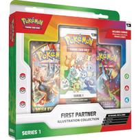 Kolekcionuojamų Kortų Žaidimas - Pokémon First Partner Iliustracijų Kolekcijos Dėžutė, 3 Promo Kortos, 2 Booster Pakuotės, Daugiaspalvė