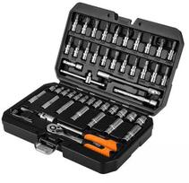Neo Tools Rinkinys sėjamųjų veržliarakčiai 1/4", 55 vnt., satino apdaila