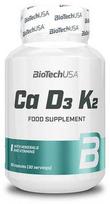 BioTech Maisto papildas Ca-D3-K2 90 kapsulių