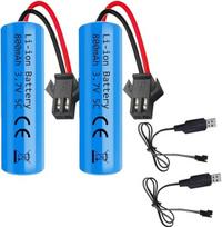 Yunique Green-Clean-Power, 2 Li-Ion baterijos 3,7 V 800 mAh SM-2P + 2 USB įkrovikliai, RC modeliams