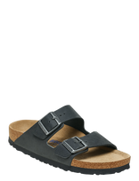 Birkenstock - Arizona Sfb Leoi Black - Plokščiapadžiai sandalai - Juoda