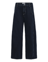 Topshop - Tshorseshoe Jeans Mid Rise Dnm - Platūs džinsai - Tamsiai mėlyna