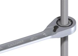 Kombinuotas raktas su terkšle Gedore 2297256; 8 mm; 140 mm