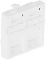 Schneider Electric Intelek Modulinis kištukinis lizdas KEYSTONE SXF-M-2-45-WH-P SOLARIX