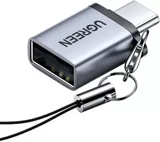 UGREEN USB-C to USB-A 3.0 Adapteris with strap - Gray