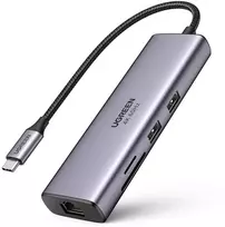 UGREEN 7-in-1 USB-C to USB-A/HDMI/SD/TF/PD/Ethernet RJ45 Adapteris