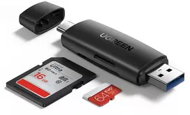Atminties kortelė UGREEN USB-C / USB-A Multifunctional Card Reader