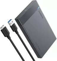 UGREEN HDD SSD 2.5 Inch SATA Drive Enclosure with USB-A to Micro USB Cable 5Gbps 0.5