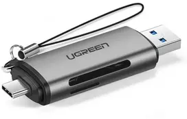 Atminties kortelė UGREEN SD / micro SD memory card reader with USB-C / USB-A