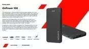 CANYON power bank OnPower 100 10000mAh Juodas