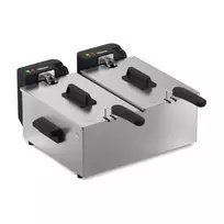 Gruzdintuvė Tristar Double deep fryer | FR-9342 | Power 3600 W | Capacity 6 L | Sidabrinis