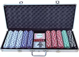 Buffalo Pokerio rinkinys 500 žetonų aliuminio lagamine 11.5g